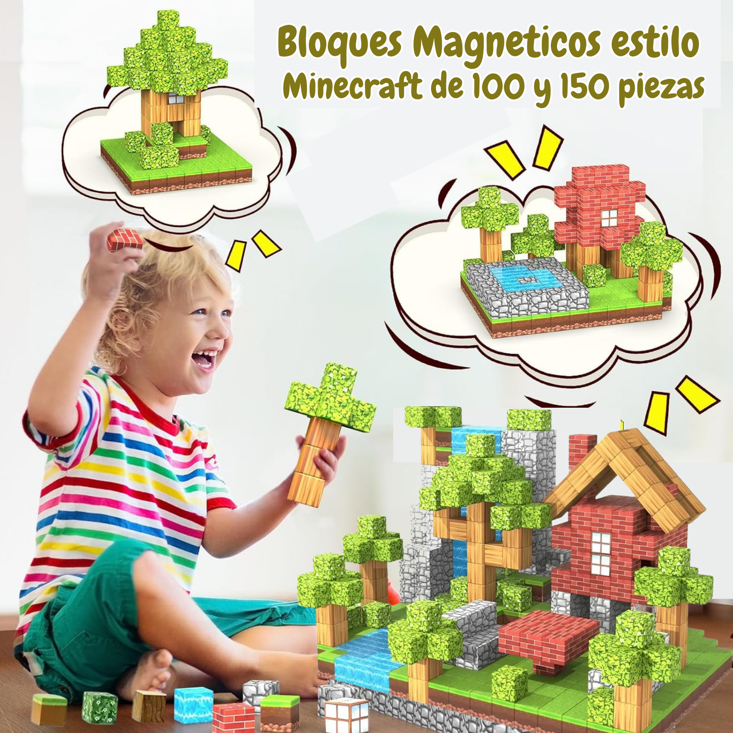 Bloques de Construcción Estilo Minecraft