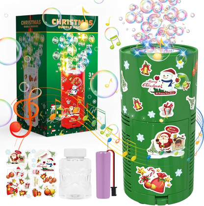 Maquina de burbujas navideño