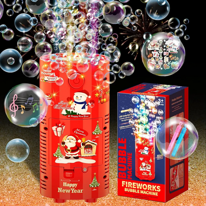 Maquina de burbujas navideño
