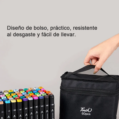 Pincel doble punta touch + Libro para colorear
