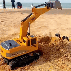 Excavadora a control remoto