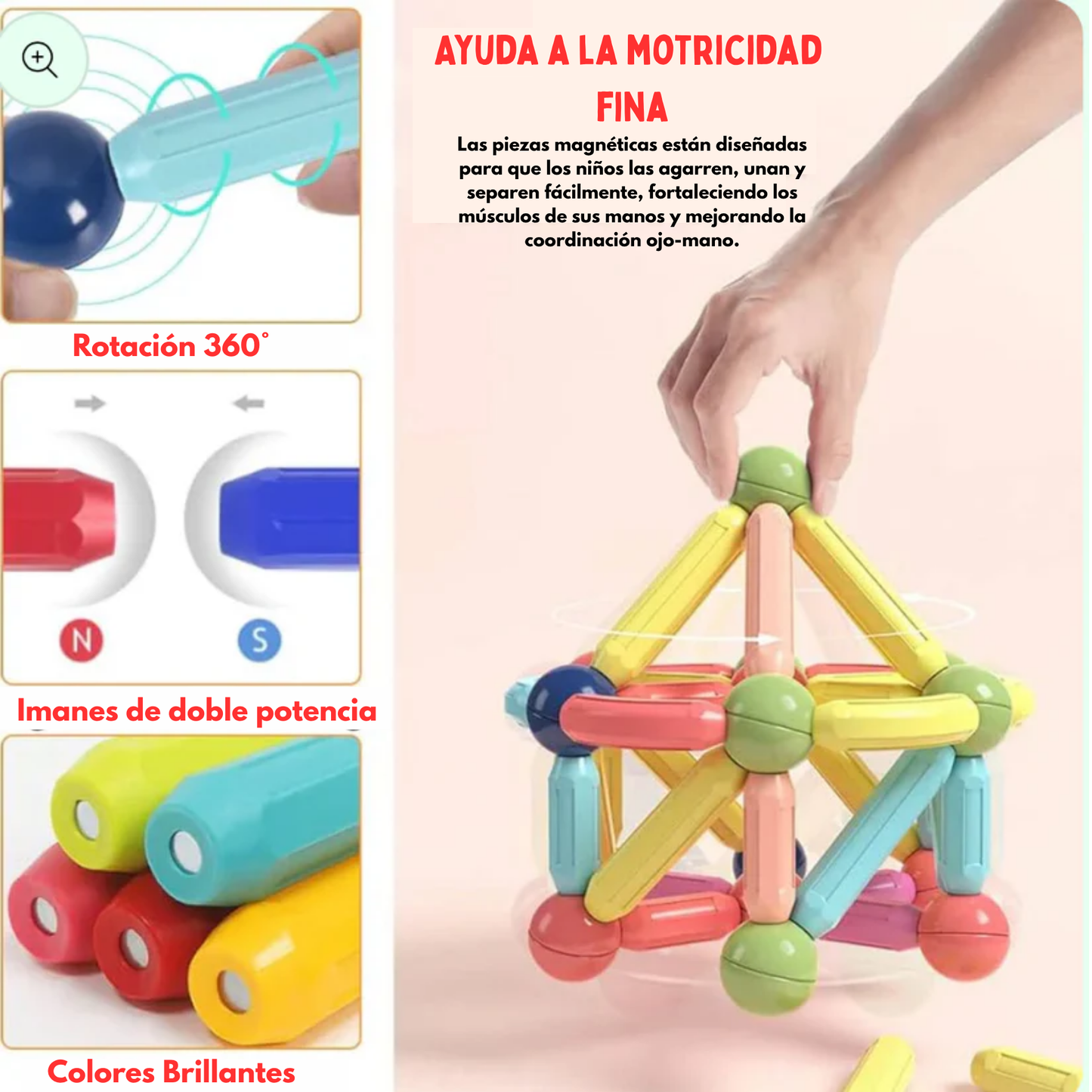 Bloques Magnéticos Montessori