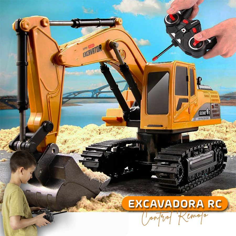 Excavadora a control remoto