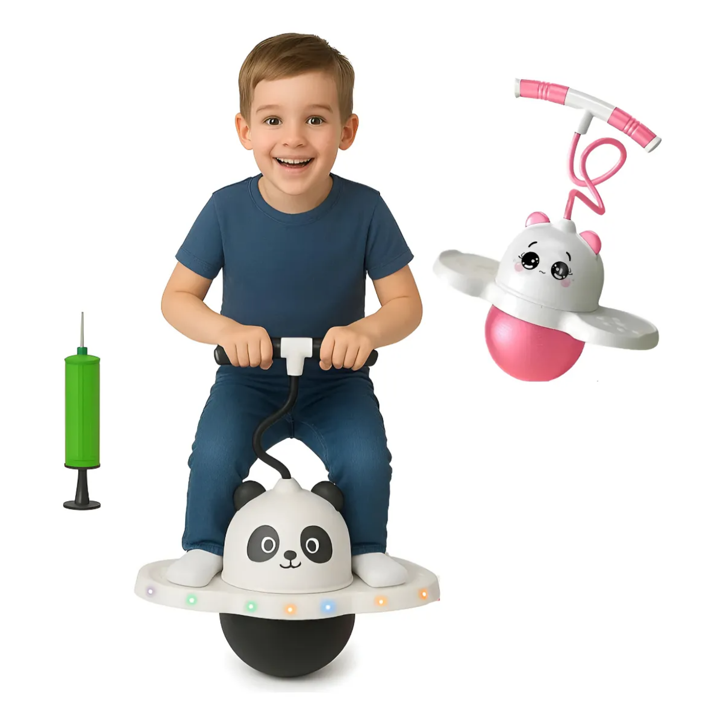 Pelota de Salto con Luces Brillantes para Niños