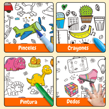 Rollo Creativo para pintar y Stickers