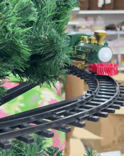 Tren de Navidad con luces y sonidos
