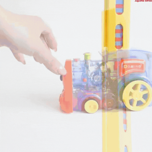 Tren de Dominó Interactivo de Colores