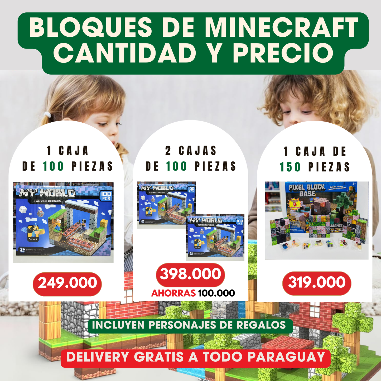 Bloques de Construcción Estilo Minecraft